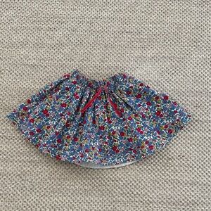 Mini Boden Corduroy, 2 Layer Floral Skirt